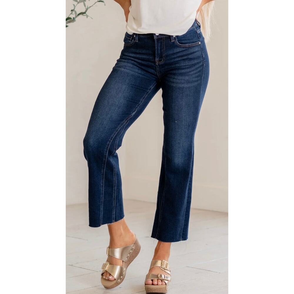 Dark Wash Wide Leg Women's Jeans